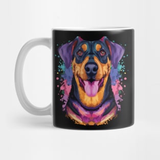 Cute Beauceron Dog Stencil Mug